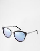 Quay Australia Every Little Thing Cat Eye Sunglasses With Lilac Lens - Lilac Mirror