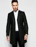 Heart & Dagger Herringbone Overcoat - Khaki