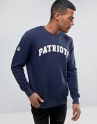 New Era Sweatshirt With Patriots Logo - Blue