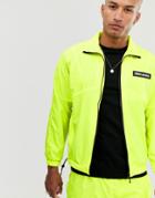 Night Addict Neon Windbreaker Tracksuit Jacket - Yellow