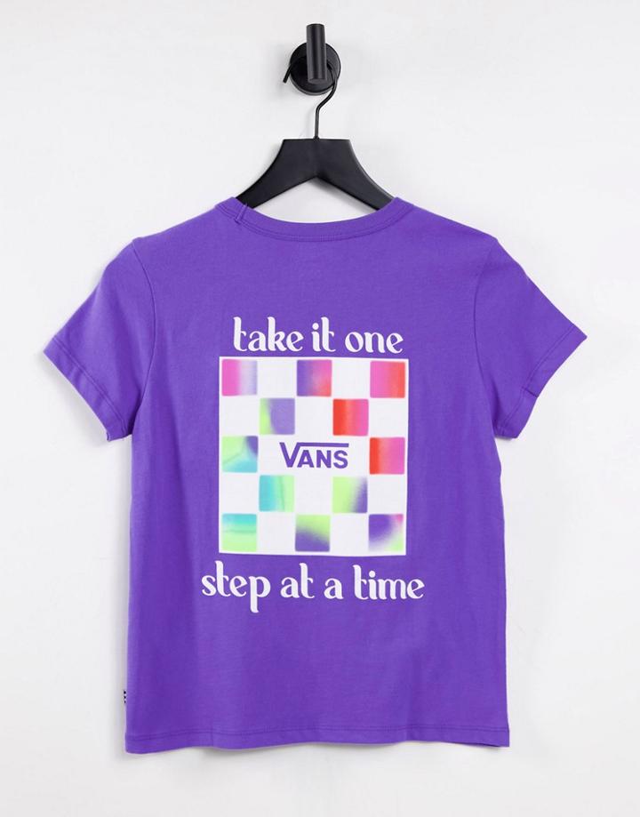 Vans Cultivate Care Back Print T-shirt In Purple Opulence