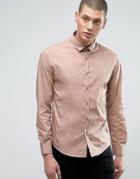Brave Soul Formal Slim Fit Shirt - Pink