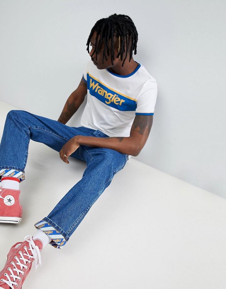 Wrangler Retro Ringer T-shirt - White