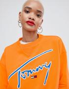 Tommy Jeans Signature Sweatshirt - Orange