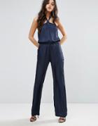 Diesel Sleeveless Jumpsuit With Eyelet Detail - Black