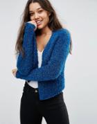 Asos Cardigan In Tinsel Yarn - Multi