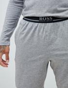 Boss Lounge Shorts With Contrast Waistband-gray