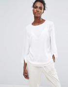 Selected Femme Long Sleeve Blouse - White