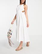 Billabong Shore Thing Maxi Dress In White