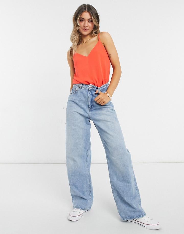 Oasis V Front And Back Cami In Orange
