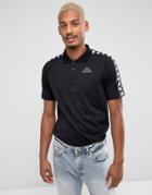 Kappa Branded Polo Shirt - Black