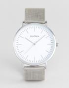 Sekonda Silver Mesh Watch With White Dial Exclusive To Asos - Silver