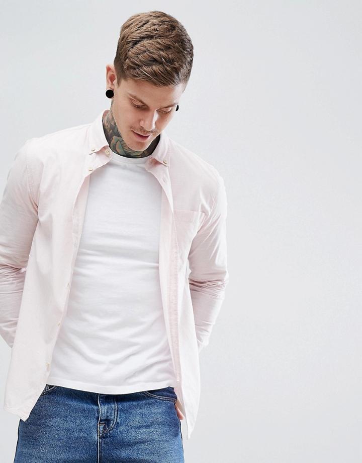 Hymn Slub Shirt - Pink