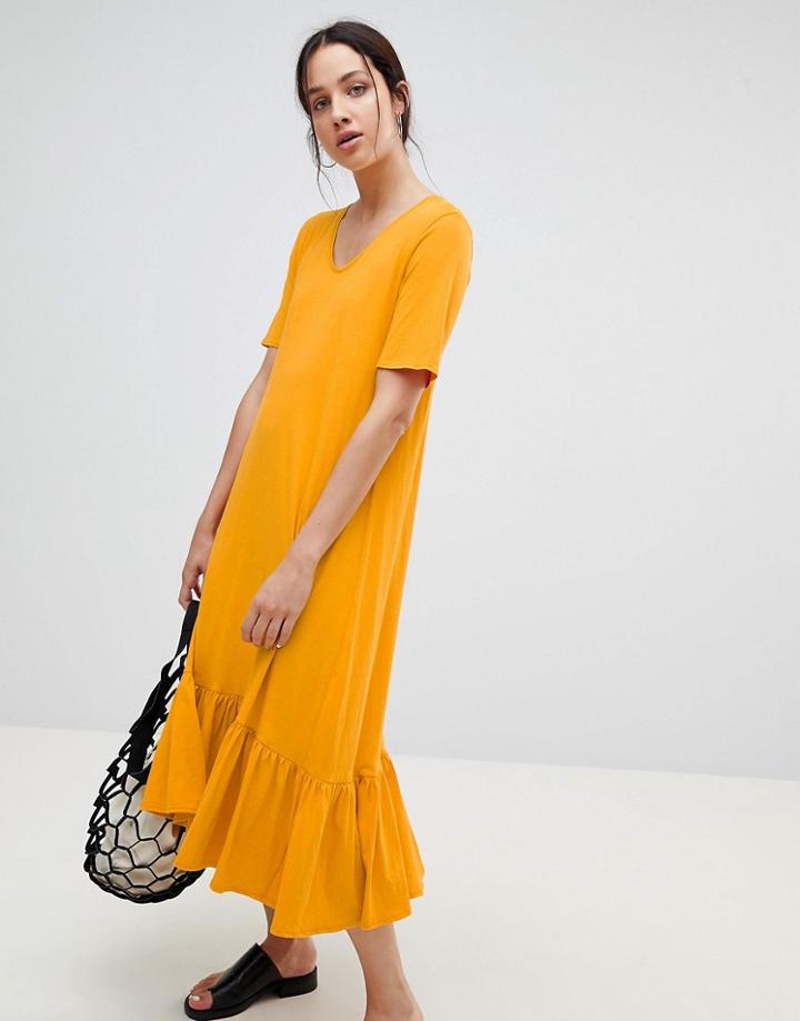 Kowtow Building Block Midaxi Dress - Yellow