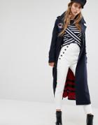 Tommy Hilfiger Tommyxgigi Longline Military Coat - Navy