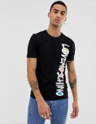 Love Moschino Side Print T-shirt - Black