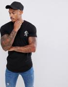 Gym King Muscle T-shirt In Black With Logo - Black