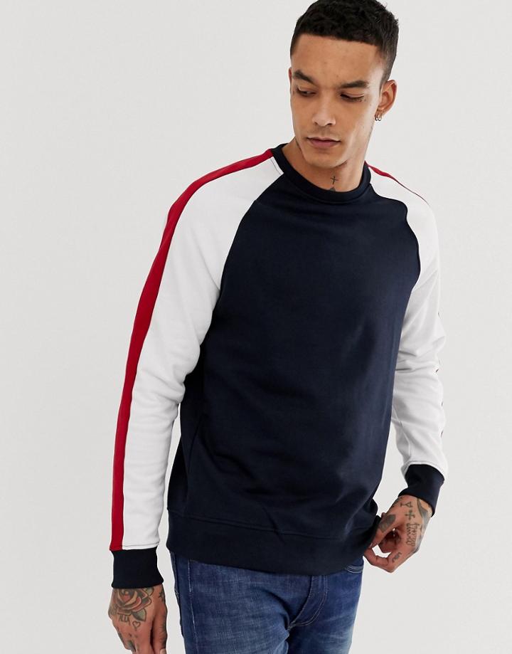 New Look Raglan Sweat In Navy - Navy