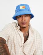 Tommy Jeans Acid Towelling Bucket Hat In Blue