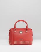 Love Moschino Studded Bag With Double Strap - Red