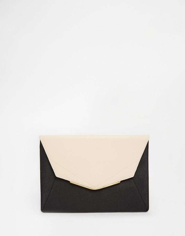 Asos V Front Clutch Bag - Multi