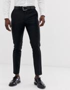 French Connection Slim Fit Plain Suit Pants-black