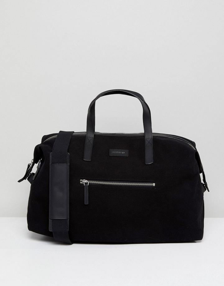 Sandqvist Holly Weekend Bag With Leather Trims - Black