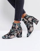 Asos Reach Up Ankle Boots - Multi
