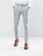 Asos Super Skinny Suit Pants - Gray