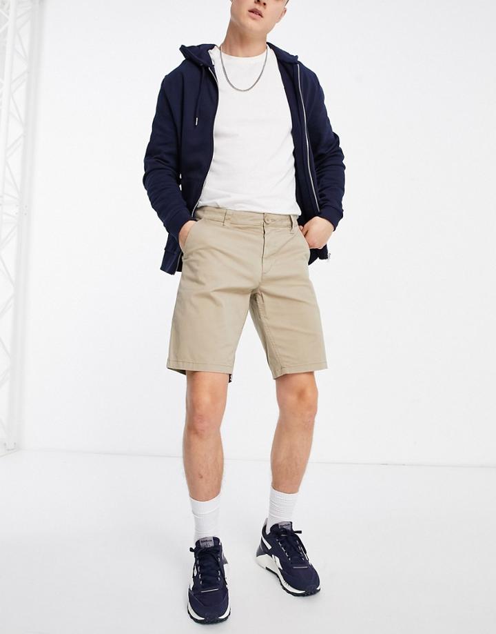 Only & Sons Chino Shorts In Beige-neutral