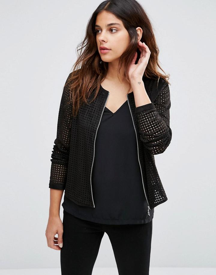 Vero Moda Faux Seude Jacket - Black