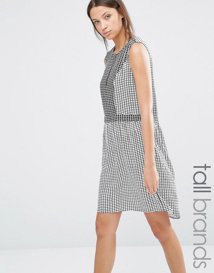 Y.a.s Tall Malou Dress In Check