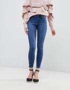 Vero Moda Super Skinny Jean With Ankle Zip - Blue