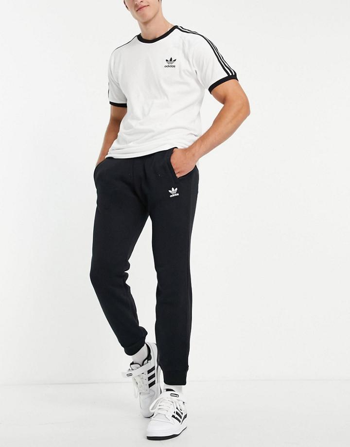 Adidas Originals Essentials Logo Sweatpants In Black
