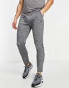 Threadbare Active Super Skinny Training Sweatpants In Charcoal-gray