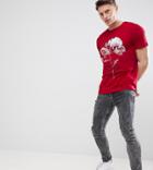 Hype Muscle Rose T-shirt Exclusive To Asos - Black