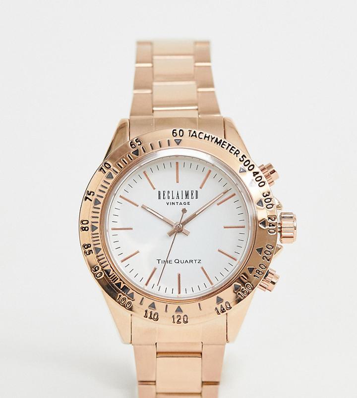 Reclaimed Vintage Inspired Bracelet Watch In Gold 38mm Exclusive To Asos - Gold