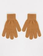 Boardmans Recycled Yarn Gloves In Camel-neutral