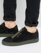 Religion Gusset Suede Sneakers - Black