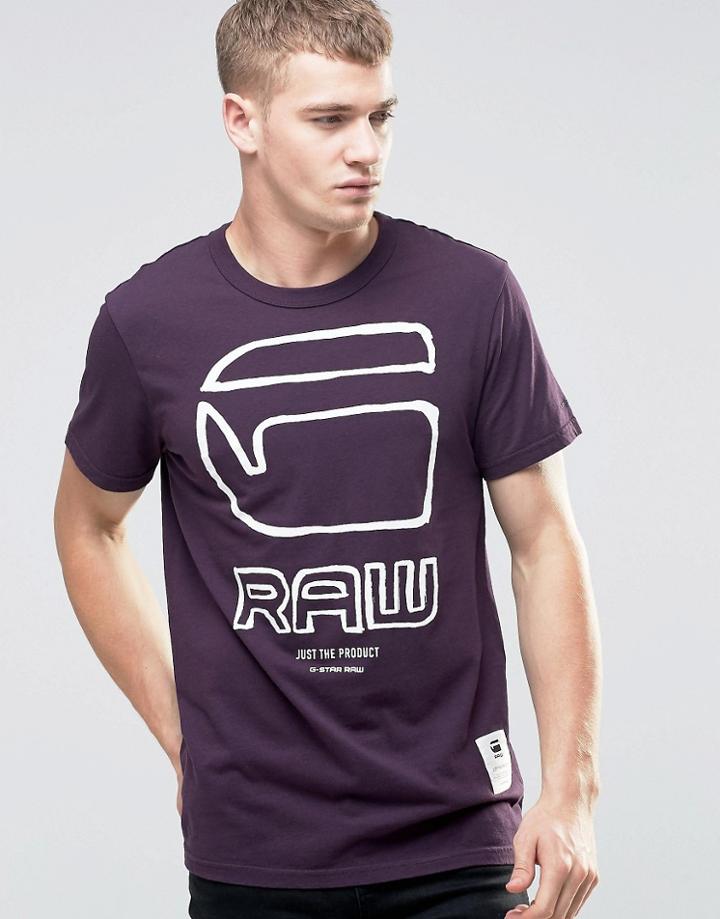 G-star Ocat Logo T-shirt - Purple