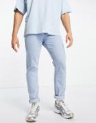 Weekday Pine Regular Tapered Jeans In Splendid Blue