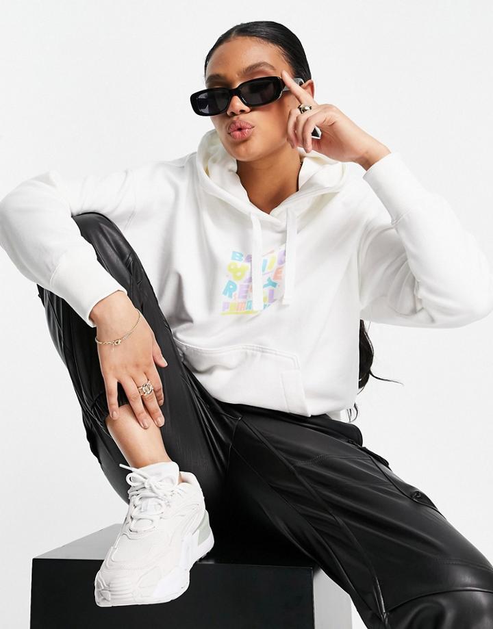 Puma Downtown Hoodie In White