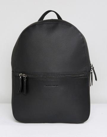 Smith And Canova Leather Backpack In Black - Black