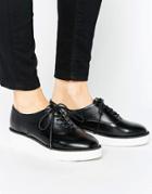 Truffle Collection Flatform Detail Shoe - Black