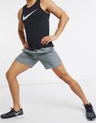Nike Running Challenger 7-inch Shorts In Gray-grey