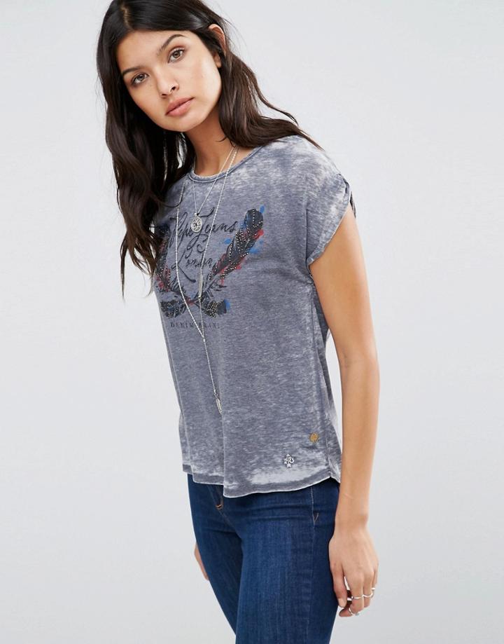 Pepe Jeans Canion Logo T-shirt - Pink