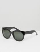 Monki Cat Eye Sunglasses - Black