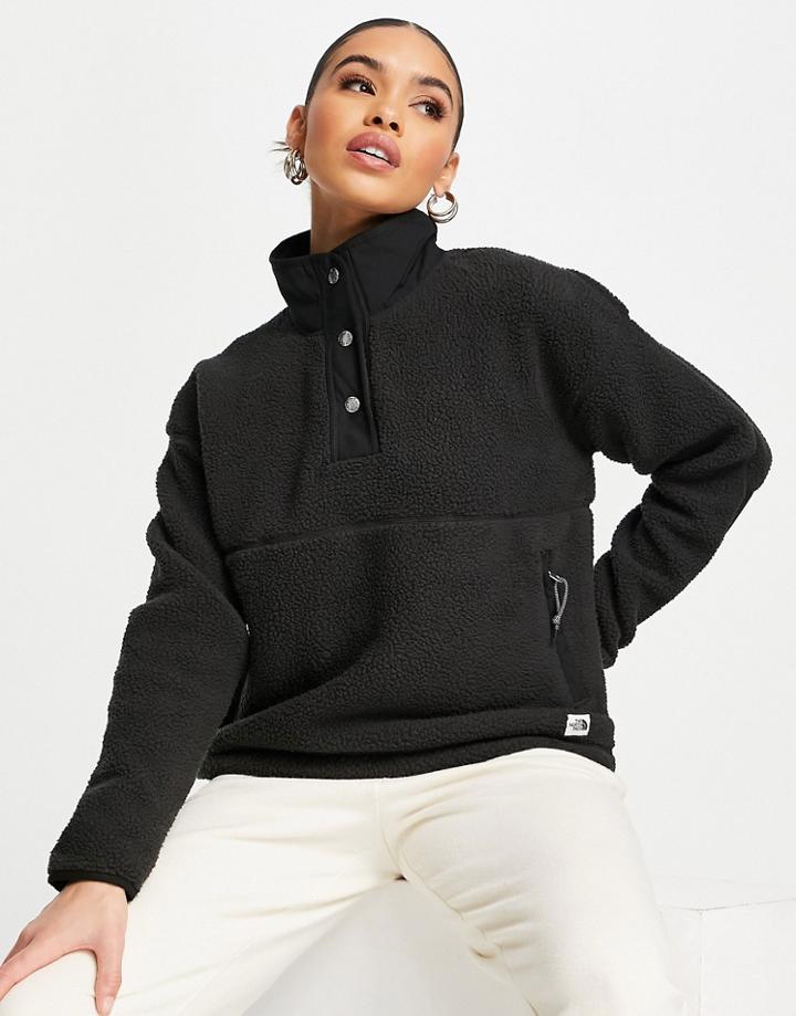 The North Face Cragmont Quarter Zip Fleece In Black