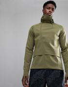Asics Running Fuzex Knit Jacket In Green 146616-4030 - Green