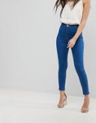 Missguided Vice High Waisted Super Stretch Skinny Jean - Blue